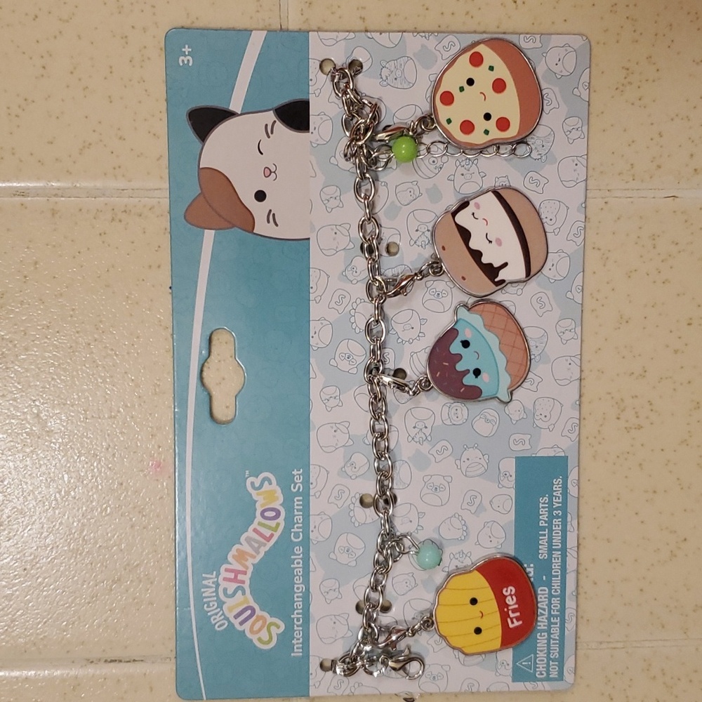 Original Squishmallows bracelet with interchangeable charms set NEW